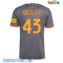 Camisa de time de futebol AS Roma Wesley Franca #43 Replicas 3º Equipamento 2026-27 Manga Curta
